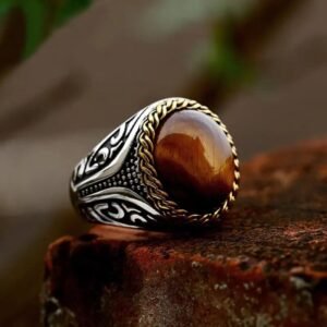 anillo de sello con piedra natural para hombre 54 888 1 1