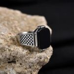 Anillo Ojo de Tigre en Acero Inoxidable – Litoterapia