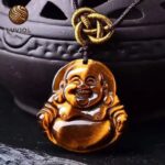 Colgante de Buda Ojo de Tigre en Negro