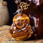 Colgante de Buda Ojo de Tigre en Negro
