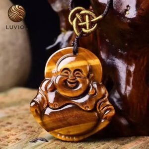colgante de buda ojo tigre en negro 761 1 1
