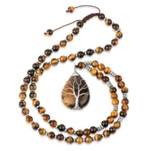 collar arbol de la vida ojo tigre tigre 891 1 1