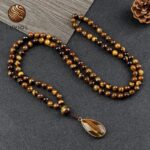 Collar Colgante Ojo de Tigre 70cm