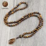 Collar Colgante Ojo de Tigre 70cm