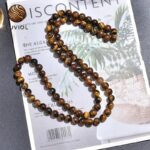 Collar de cuentas de ojo de tigre – Cuentas redondas