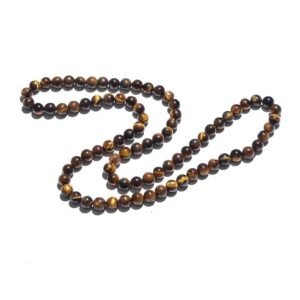collar de cuentas ojo tigre cuentas redondas 70cm 773 1 1