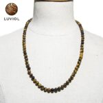 Collar de cuentas de ojo de tigre – Cuentas redondas