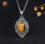 Collar de ojo de tigre para mujer