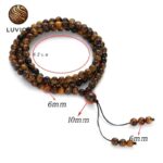 Collar de protección de ojo de tigre: energía de vibración