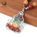 Collar Ojo de Tigre 7 Chakras en Piedra Natural