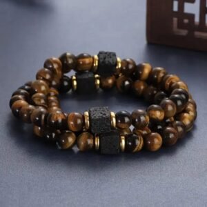 collar piedra ojo de tigre natural tigre 339 1 1