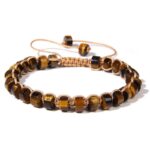 Pulsera Ajustable Ojo de Tigre - Piedra Mineral Purificada