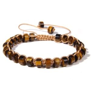 pulsera ajustable ojo de tigre piedra mineral purificada 882 1 1