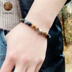 Pulsera de labradorita ojo de tigre absorbe energía
