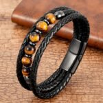 Pulsera de ojo de tigre para hombre