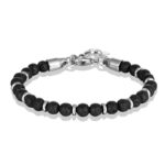 Pulsera de ojo de tigre para hombre – de Cuentas