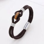 Pulsera de ojo de tigre para mujer – de Cuerda