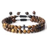 Pulsera de perlas cruzadas Timeless Elegance