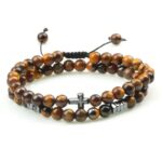 Pulsera de perlas cruzadas Timeless Elegance