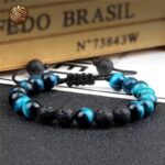 Pulsera de piedra de halcón de energía poderosa