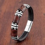 Pulsera de triple protección para hombre con ojo de tigre