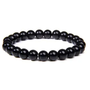 pulsera ergonomica de onix negro natural 17cm 431 1 Pulsera Ojo de Tigre, Pulsera Ojo de Tigre Hombre Luviol