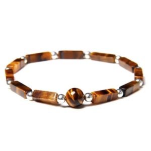pulsera fina de ojo tigre con piedra natural 17cm 469 1 1