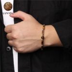 Pulsera Fina de Ojo de Tigre con Piedra Natural