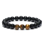 Pulsera Magnética de Ojo de Tigre de Obsidiana