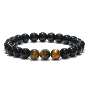 pulsera magnetica de ojo tigre obsidiana 3 perlas tigre 984 1 Pulsera Ojo de Tigre Luviol