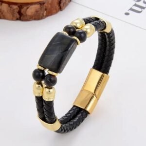 pulsera mujer ojo de halcon en acero inoxidable 19cm 904 1 1