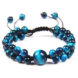pulsera ojo de halcon azul piedra natural tenida halcon azul 849 1 Pulsera Ojo de Tigre Luviol