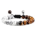pulsera ojo de tigre contra ondas negativas 17 cm 21 cm ajustable 619 1 1