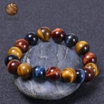 Pulsera Ojo de Tigre Toro Halcón, 100% Natural
