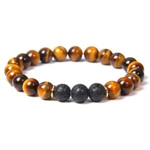 pulsera ojo de tigre y piedras lava equilibrio emocional tigre 621 1 1