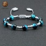 Pulsera Shamballa Piedra Semipreciosa Ojo de Halcón