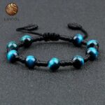 Pulsera Shamballa Piedra Semipreciosa Ojo de Halcón