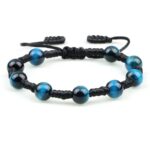 Pulsera Shamballa Piedra Semipreciosa Ojo de Halcón