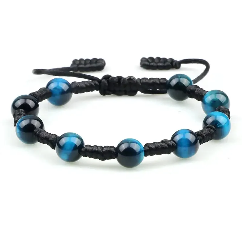 pulsera shamballa piedra semipreciosa ojo de halcon estilo negro 995 1 Pulsera Ojo de Tigre Luviol